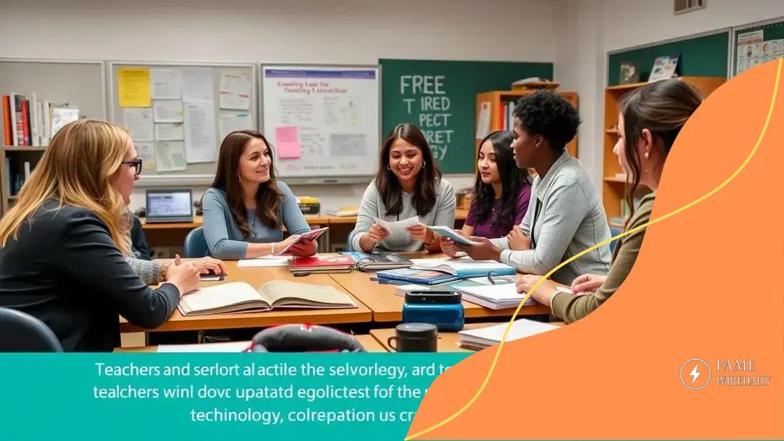 Investing in teacher training and resources