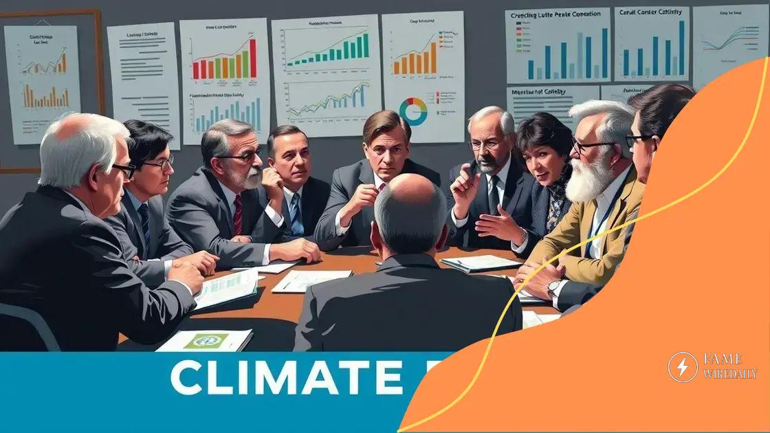 Case studies of recent climate policy debates