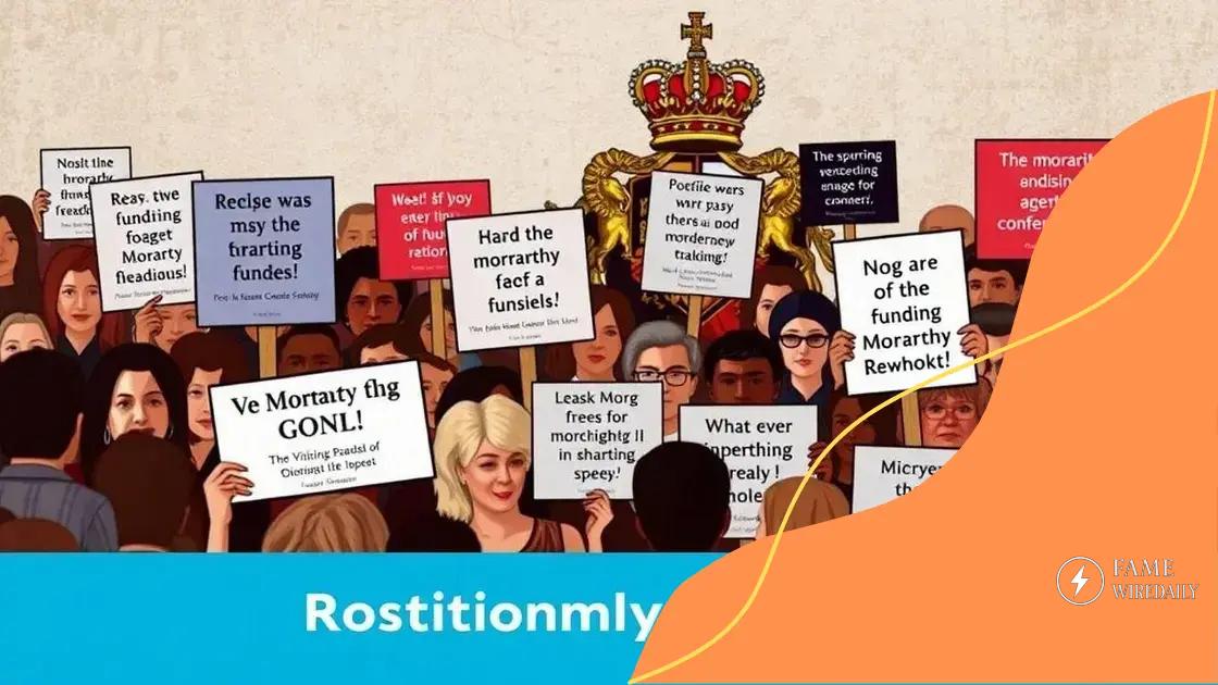 The impact of public opinion on monarchy funding
